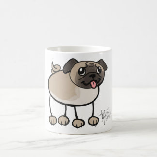 De Café Caneca do Pug do Scribble