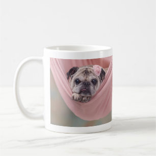 De Café Caneca do Pug do Snuggle por Pugs e por beijos