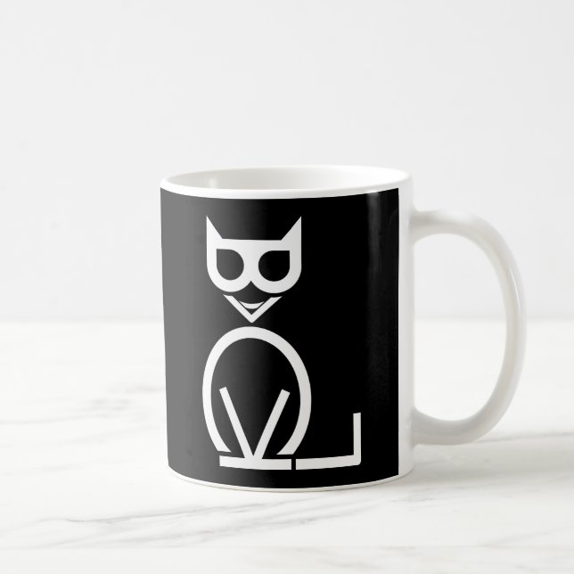De Café Caneca do quebra-cabeça do gato preto (Direita)
