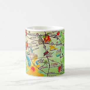 De Café Caneca do Riverside, Califórnia Desenhada à Mão Co
