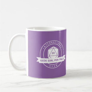 De Café Caneca do roxo dos correspondentes da menina do