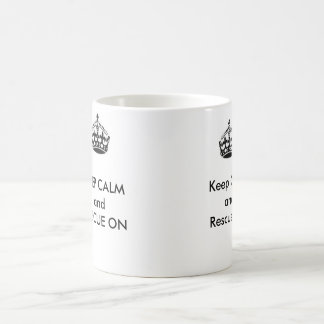 De Café Caneca do salvamento - mantenha a calma e o