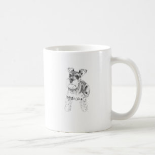 De Café Caneca do Schnauzer diminuto