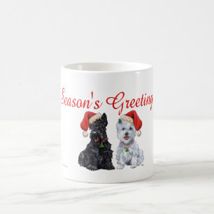 De Café Caneca do Scottish e West Highland White Terrier