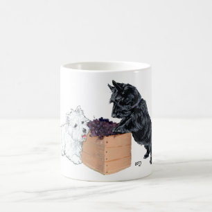 De Café Caneca do Scottish e West Highland White Terrier