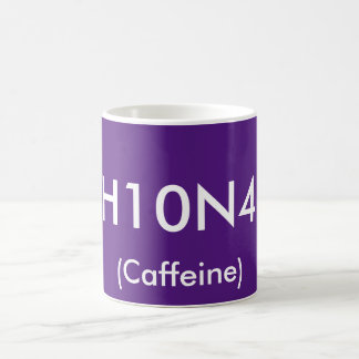De Café Caneca do símbolo químico da cafeína