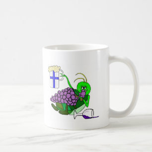 De Café Caneca do St. Urho com o gafanhoto bêbedo por