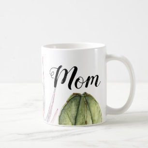 De Café Caneca do Succulent da aguarela