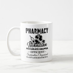 De Café Caneca do trabalho do técnico da farmácia