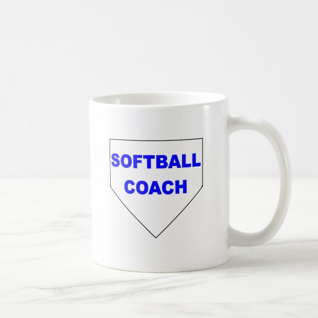 DE CAFÉ CANECA DO TREINADOR DO SOFTBALL (Direita)