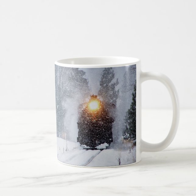 De Café Caneca do trem do inverno (Direita)