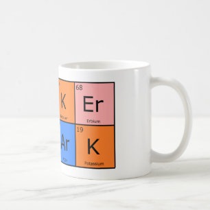 De Café Caneca do tubarão do póquer dos elementos quími