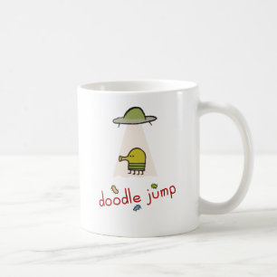 De Café Caneca do UFO do salto do Doodle