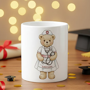 De Café Caneca do Ursinho Enfermeiro – Presente Personaliz