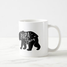 Caneca do urso da papá, copo do urso da papá, pai