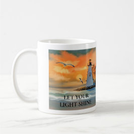 De Café Caneca do Versículo da Bíblia Cristã Deixe Sua Luz
