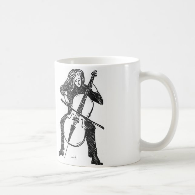 De Café Caneca do violoncelista (Direita)