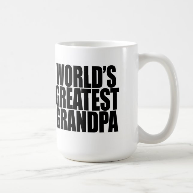 De Café Caneca do vovô do mundo a grande (Direita)