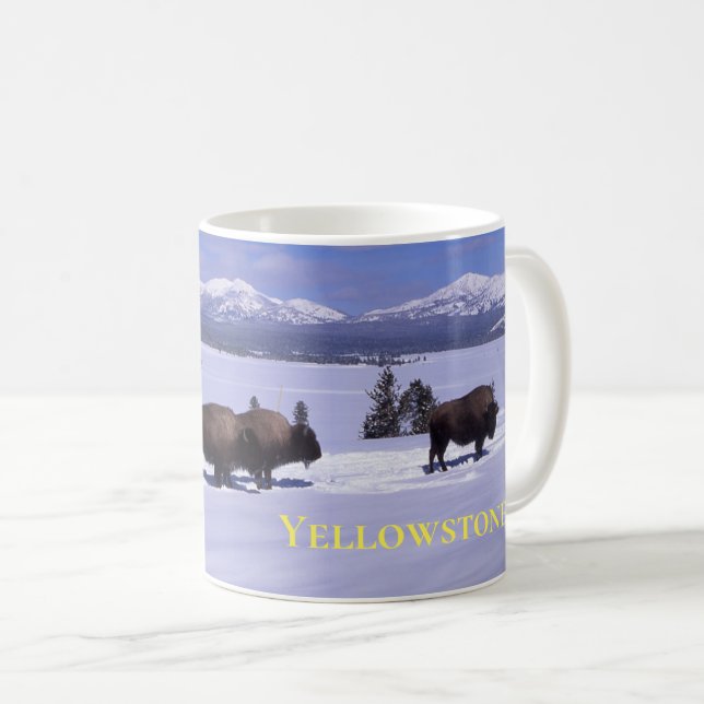 De Café Caneca do Yellowstone-Búfalo (Frente Esquerda)