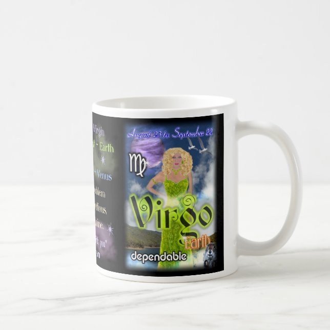 De Café Caneca do zodíaco do Virgo (Direita)