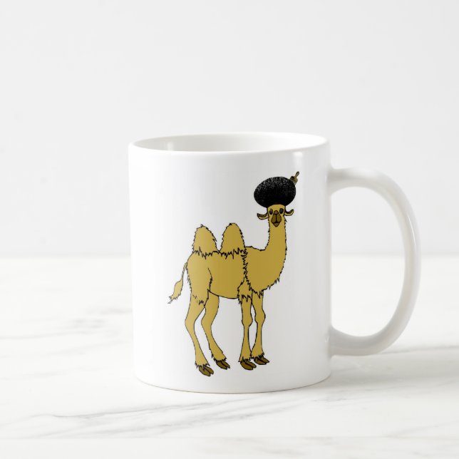 De Café caneca dobro afro do camelo (Direita)