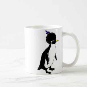 De Café caneca dobro afro do pinguim