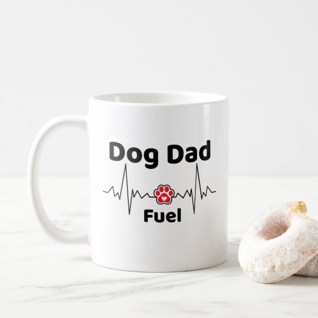 De Café Caneca Dog Dad Fuel (Com Donut)