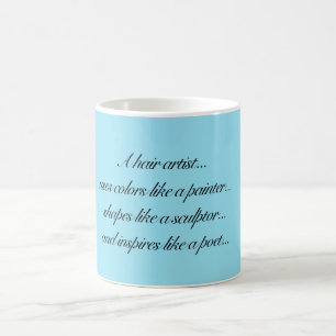 De Café Caneca dos artistas do cabelo