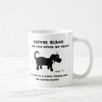Caneca dos cães pretos do salvamento