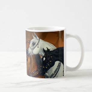 De Café Caneca dos cavalos dos reis Árabe do deserto