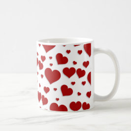 De Café Caneca dos corações do amor