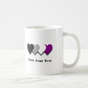 De Café Caneca dos corações do orgulho do Asexuality