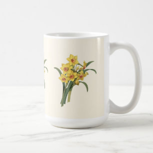 De Café Caneca dos Daffodils do vintage
