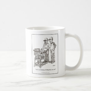 De Café Caneca dos desenhos animados da hérnia