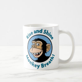De Café Caneca dos desenhos animados: Respiração do macaco