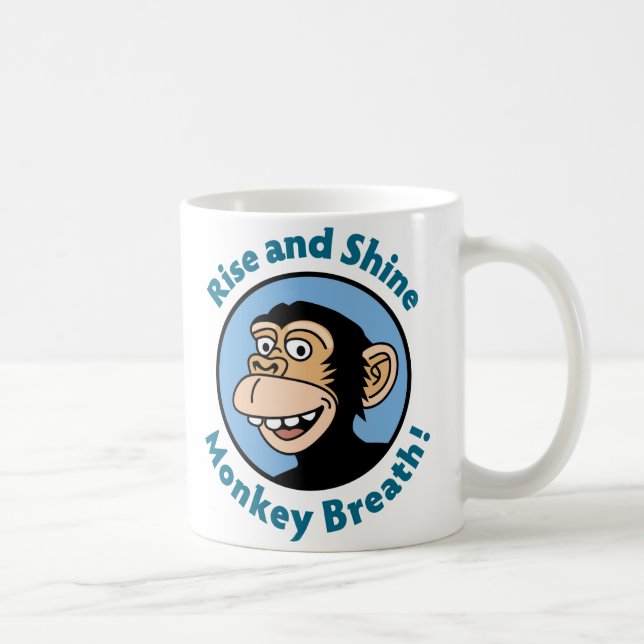 De Café Caneca dos desenhos animados: Respiração do macaco (Direita)