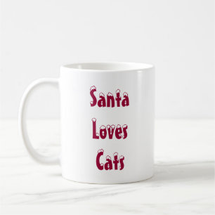 De Café Caneca dos gatos dos amores do papai noel