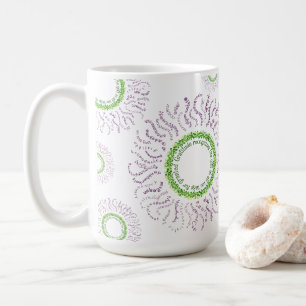De Café Caneca dos girassóis da mandala da gratitude da