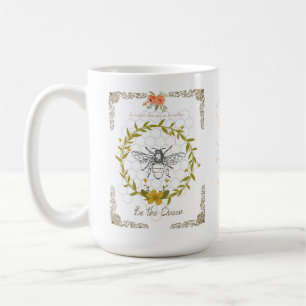De Café Caneca dos joelhos da abelha