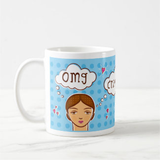 De Café caneca dos lenços do omg