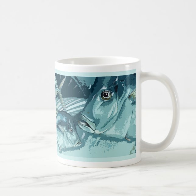 De Café Caneca dos peixes Lookdown (Direita)
