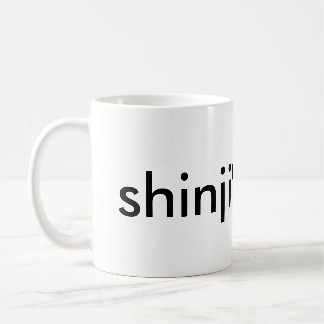 De Café caneca dos rasgos dos ikari do shinji (Esquerda)