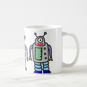 De Café caneca dos robôs!