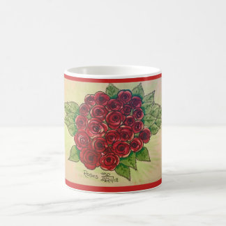 De Café Caneca dos rosas