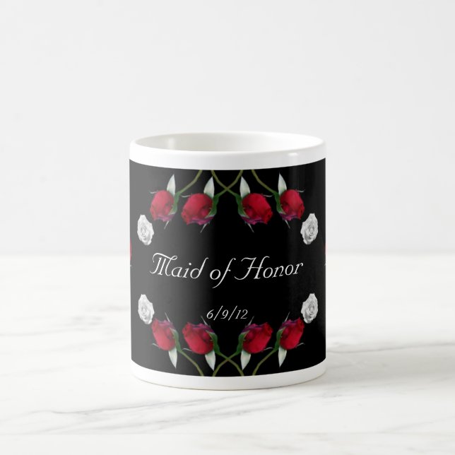 De Café Caneca dos rosas vermelhos e brancos (Centro)