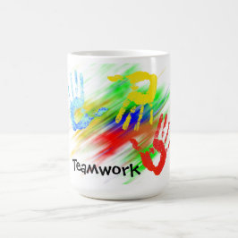 De Café Caneca dos trabalhos em equipe