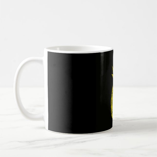 De Café Caneca dourada do abacaxi (Esquerda)