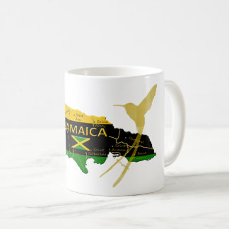 De Café Caneca Dourado do pássaro do zumbido das cores das