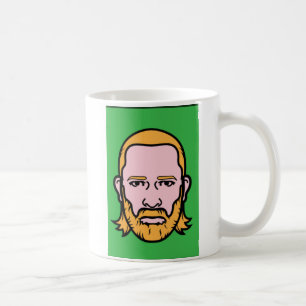De Café Caneca Dourado oficial da barba (logotipo lateral)