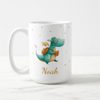 De Café Caneca Dragão Leitura Verde – Nome Personalizado p